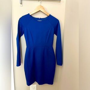 Banana Republic Royal Blue Long Sleeve Dress in 00P.